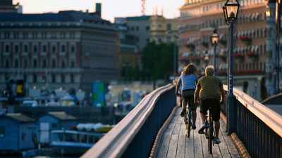 Sightseeing in Stockholm mit dem Fahrrad