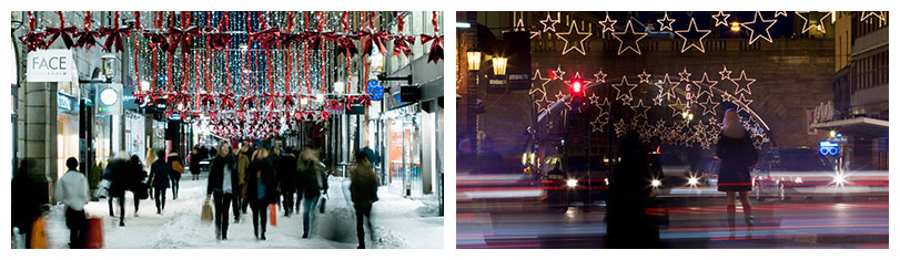 Weihnachts-Shopping im Advent in Stockholm