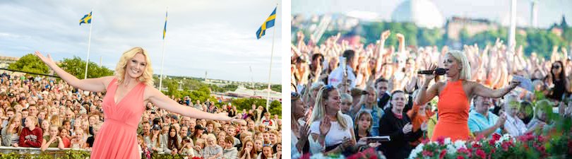 Schweden: Allsång på Skansen in Stockholm