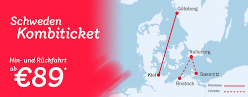 Schweden-Ticket mit der Stena Line Fähre