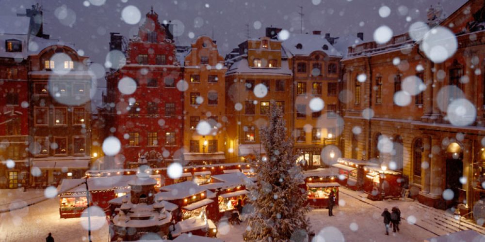 Winter und Weihnachten in Stockholm